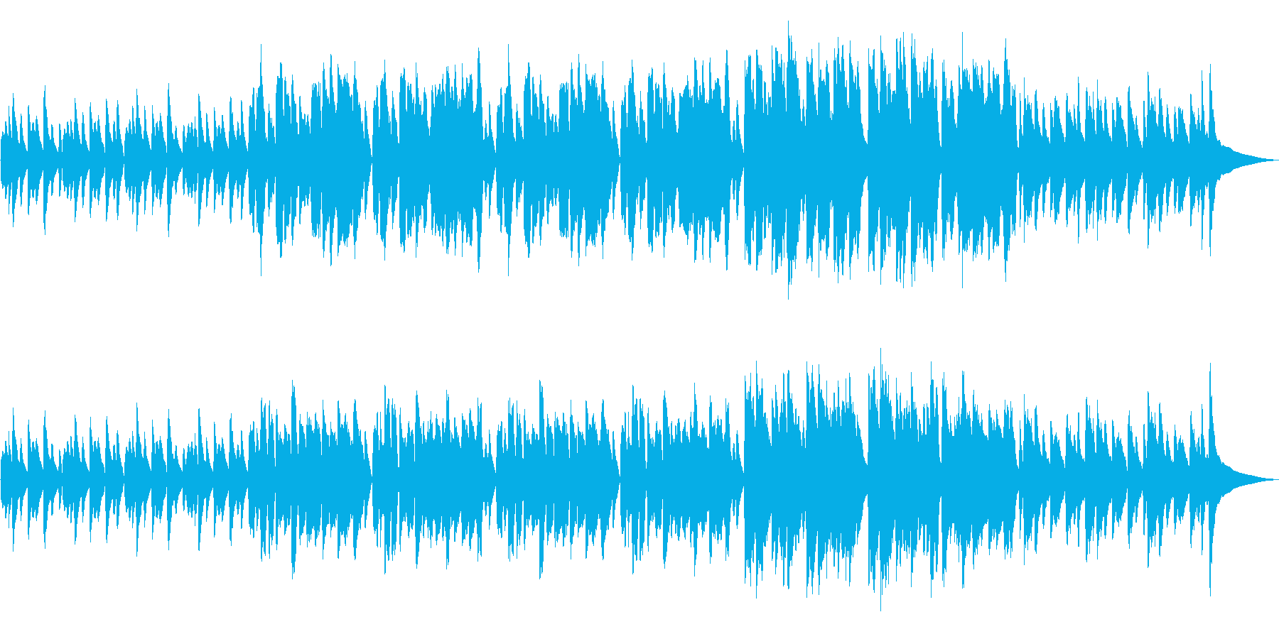 かわいい映像に合う優しいフルート曲の再生済みの波形