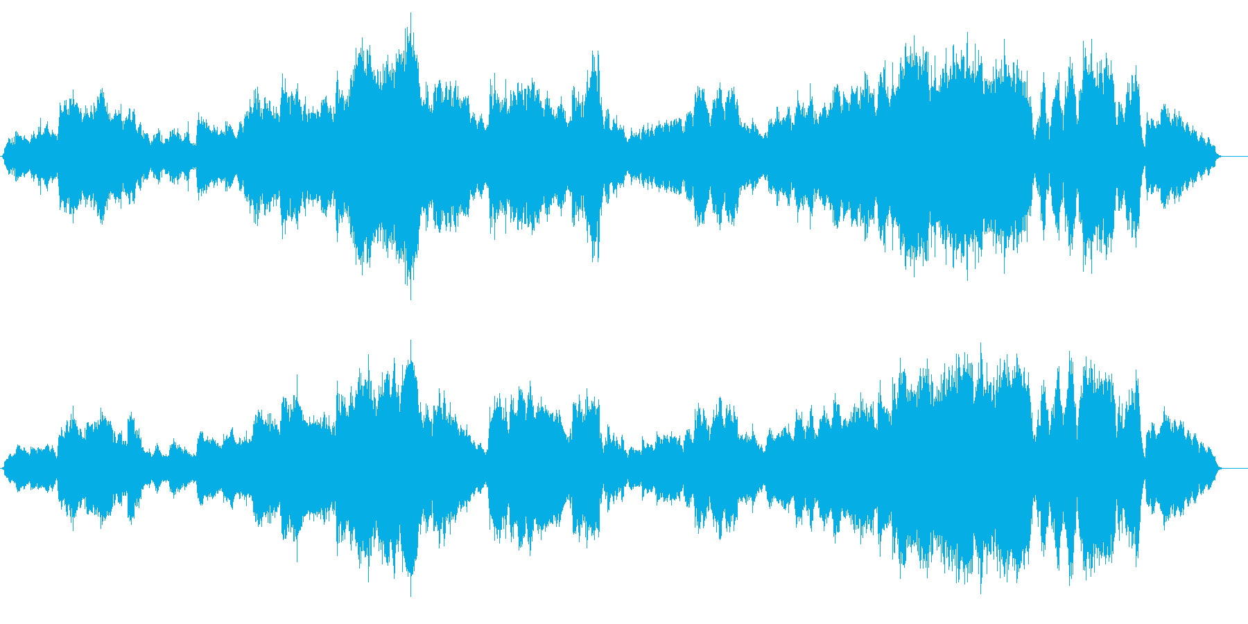 終宴後にも感動の余韻を残す劇的な退場曲の再生済みの波形