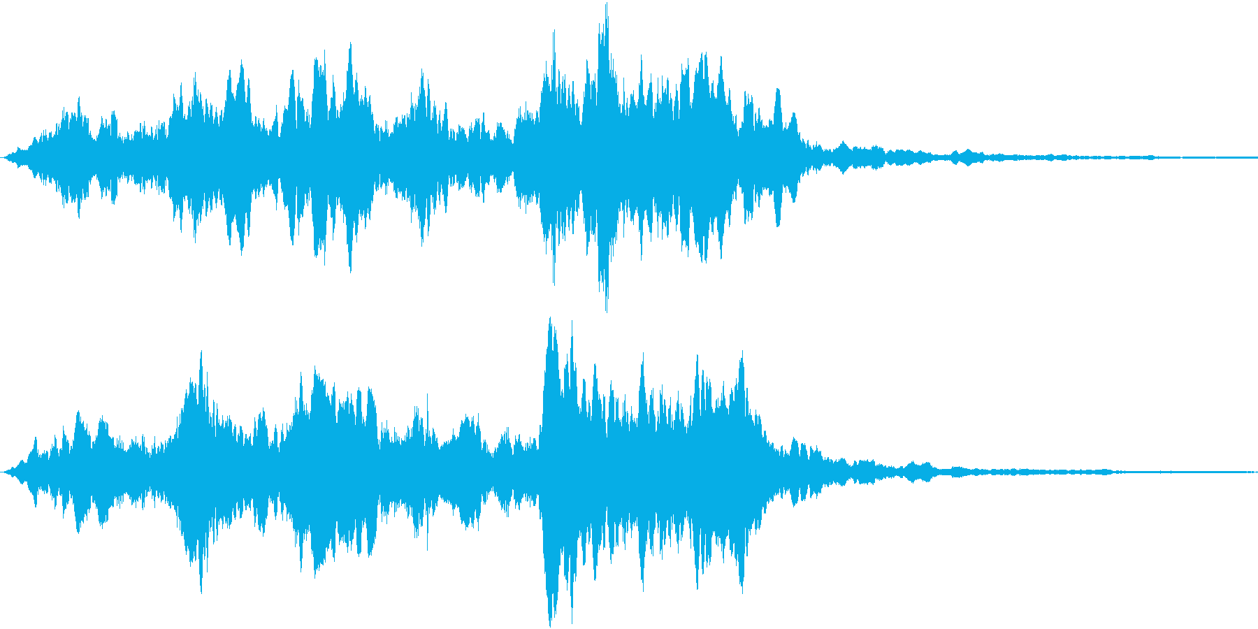 ミステリー系の短い効果音です。の再生済みの波形
