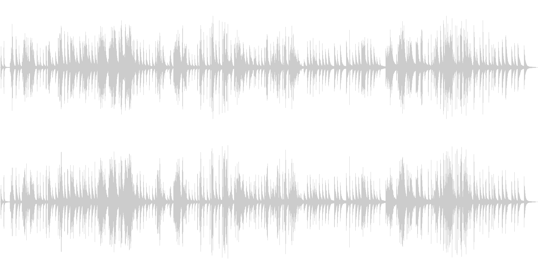 ピアノ楽曲です。24bit,48kHz…の未再生の波形
