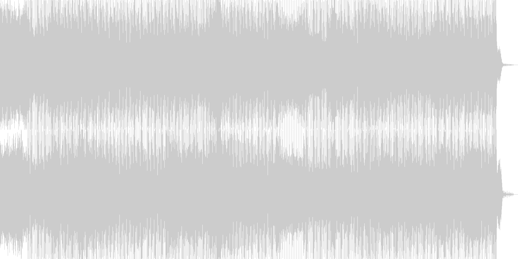 印象的なリフと軽快なリズムのBGMの未再生の波形