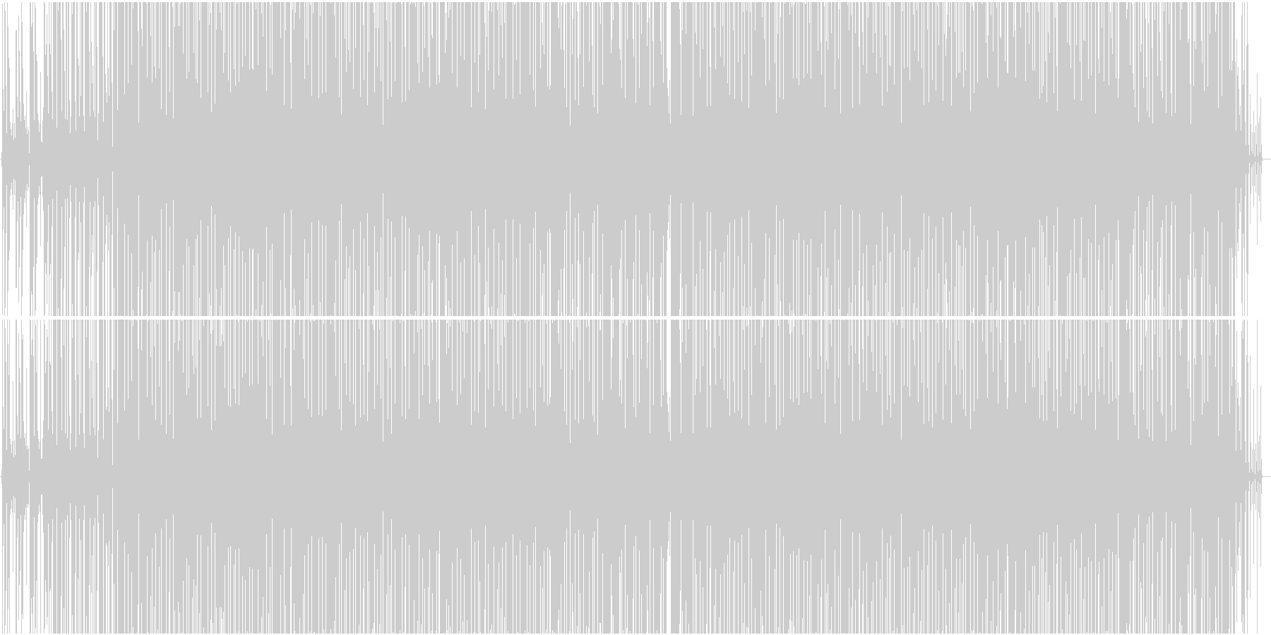 ゆったりめアコースティックなクラブ音楽の未再生の波形