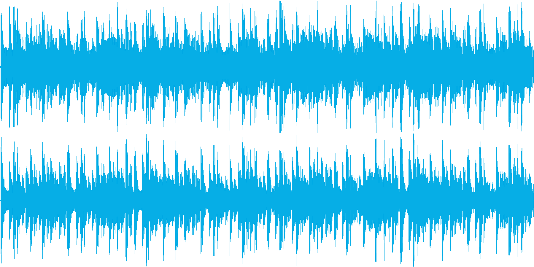 空間的な音響を駆使したループ楽曲です。の再生済みの波形