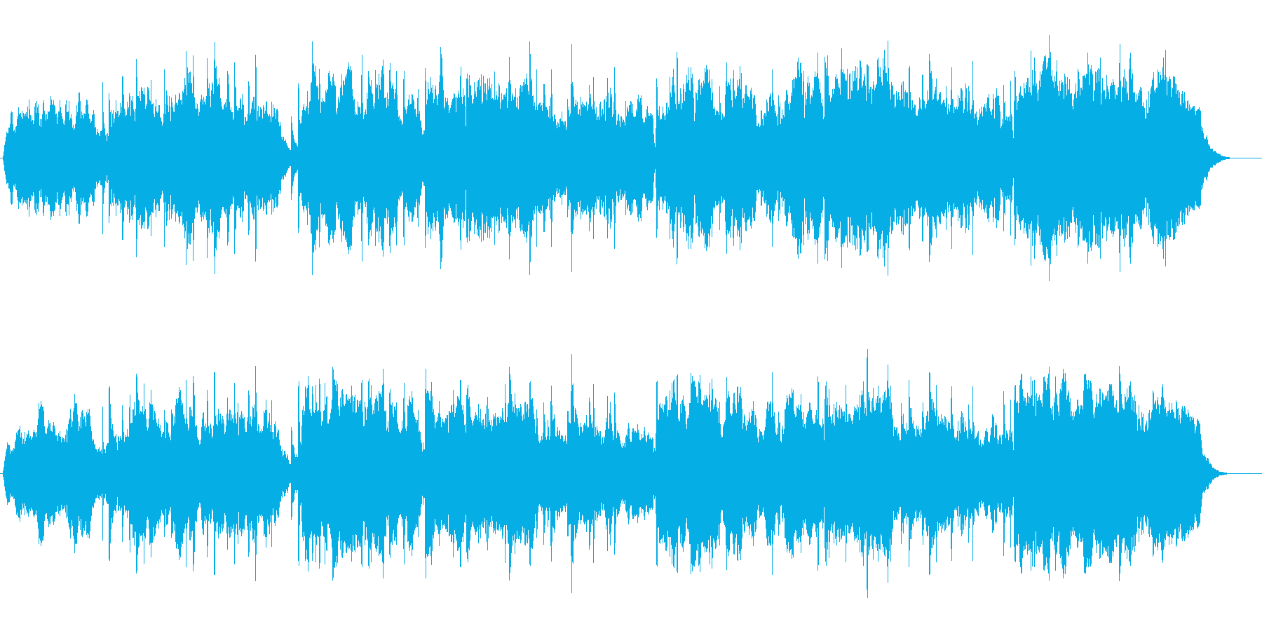 どっぷりとひたる感じのニューエイジの再生済みの波形