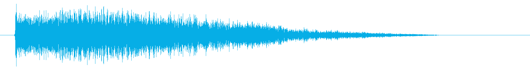 扉が開くようなピシューというSF的効果音の再生済みの波形