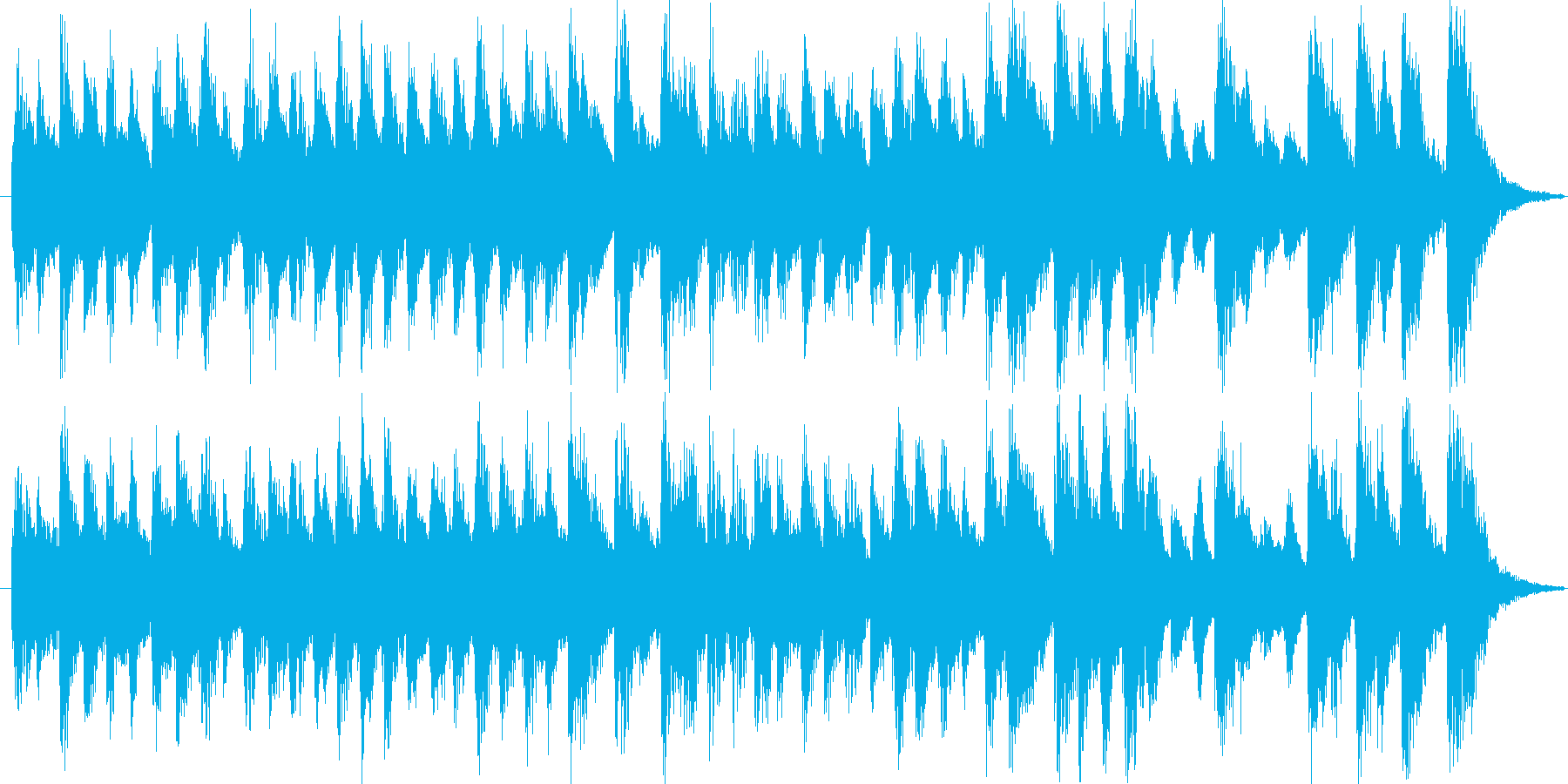明るくポップで楽しいほのぼのBGMの再生済みの波形