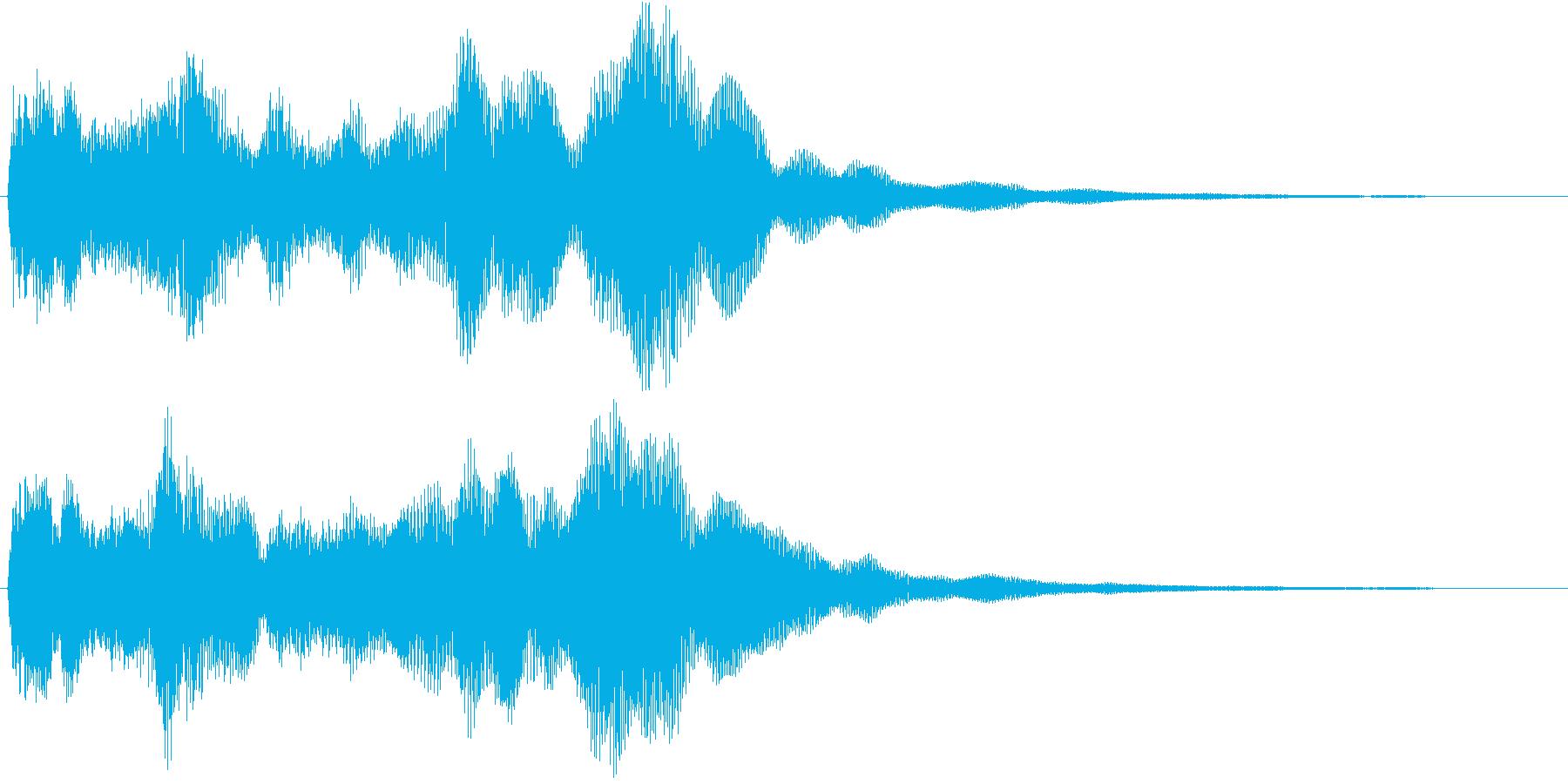 空間的なパッドの効果音です。の再生済みの波形