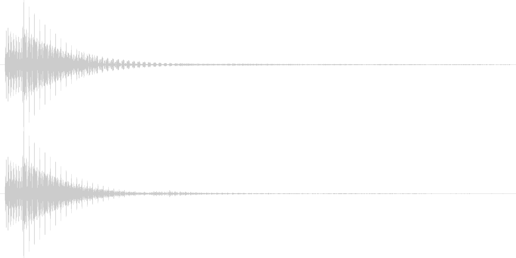 ボタンを押した時、決定する時の音の未再生の波形