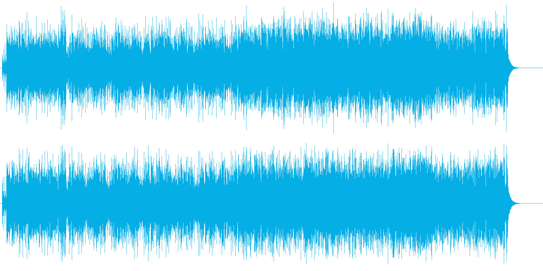 希望溢れるテーマ風ポップスの再生済みの波形
