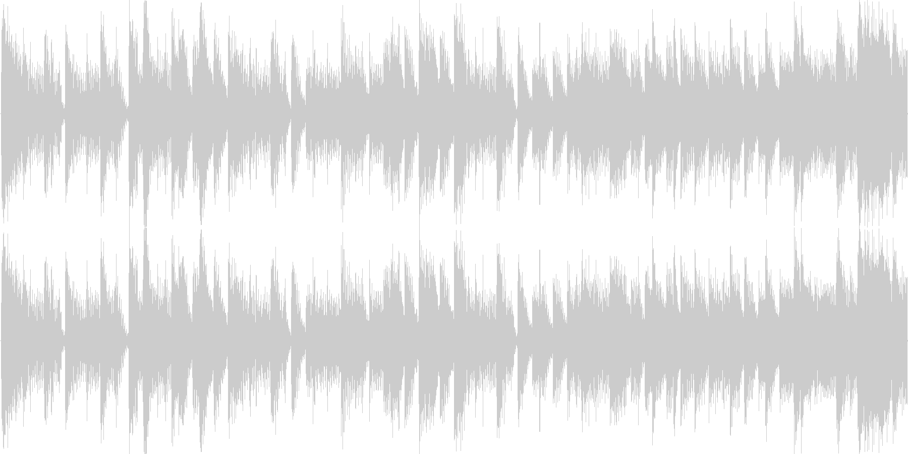 リズミックなイメージをした楽曲です。の未再生の波形