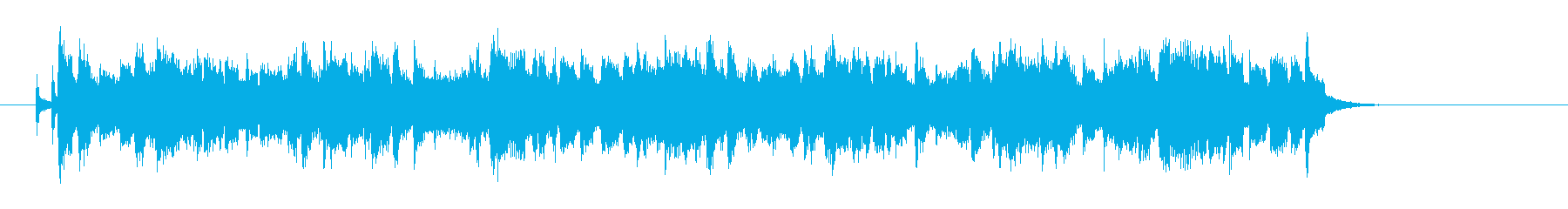 爽かなポップスのジングル曲、サウンドロゴの再生済みの波形