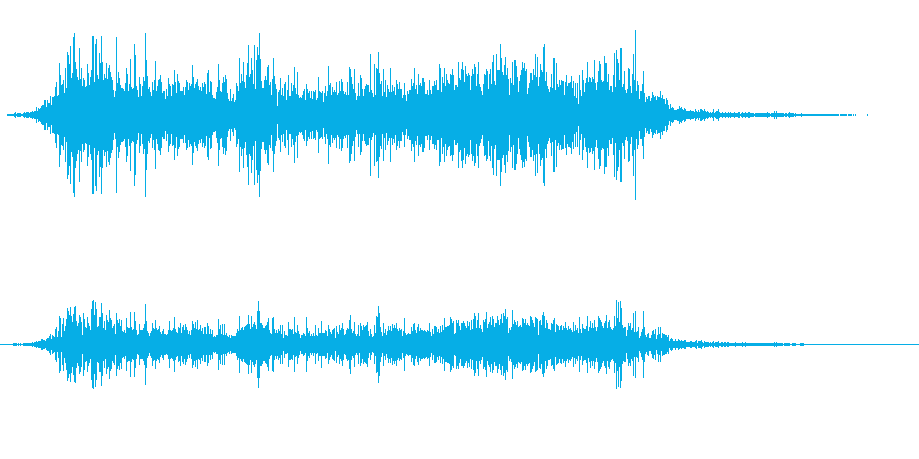 鼻をかんだときに出る音の再生済みの波形