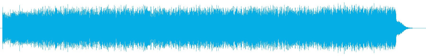 激しく勢いあるギターによるハードロックの再生済みの波形