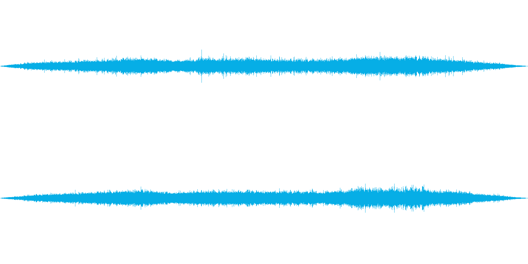 【環境音】500個の風鈴の音01の再生済みの波形