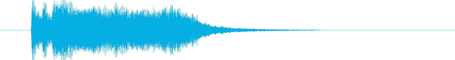 Bright and refreshing synth sound short's reproduced waveform