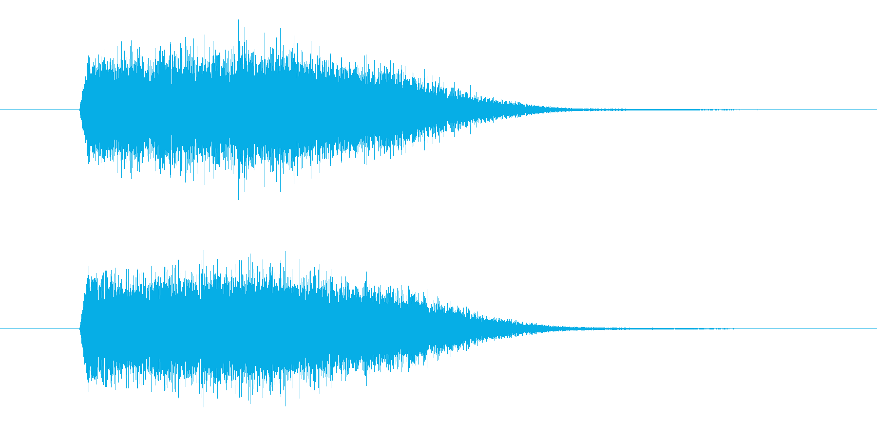 風や速さをイメージさせる効果音_SEの再生済みの波形