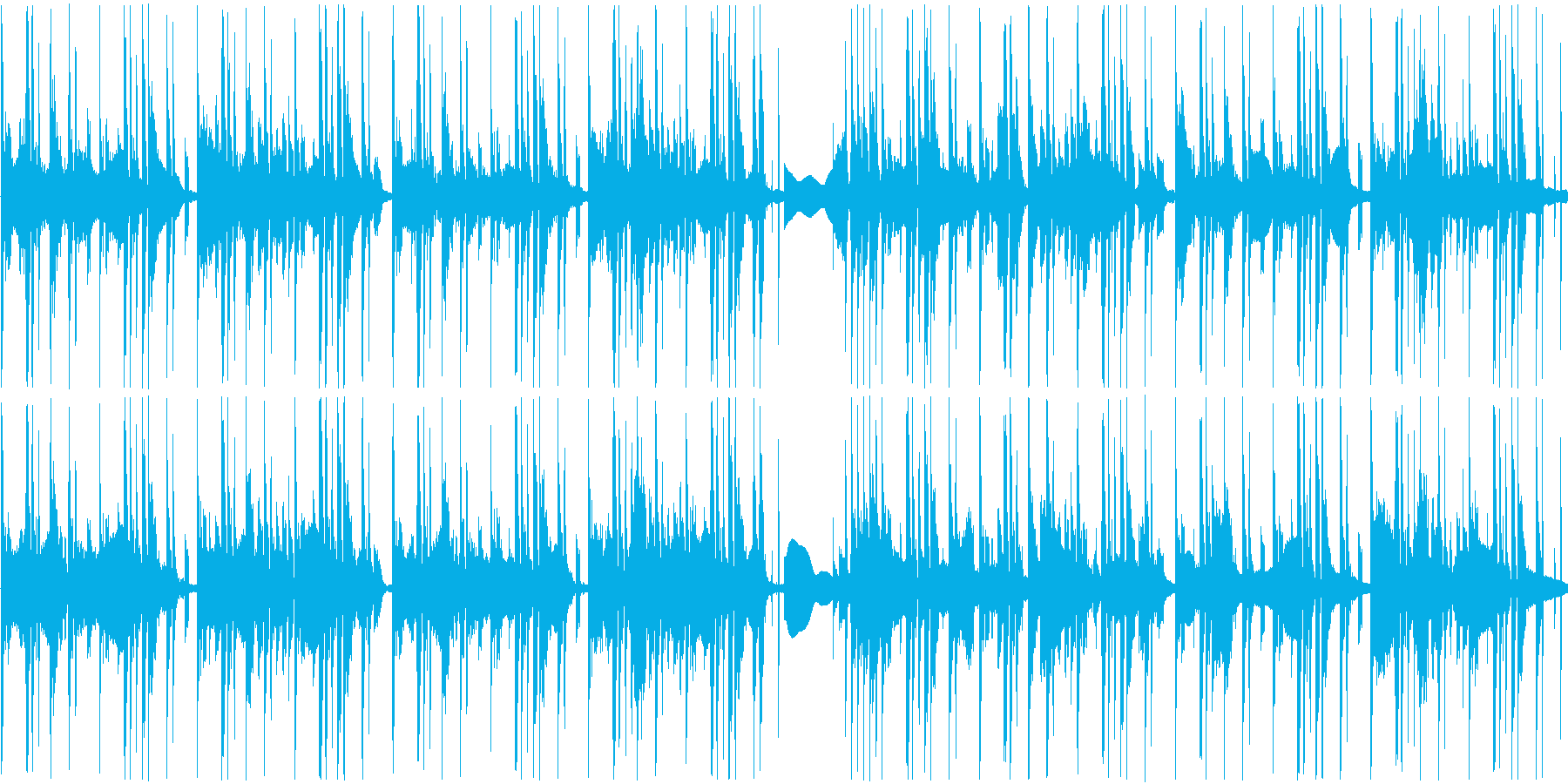 穏やかだけど少し変な曲です。の再生済みの波形