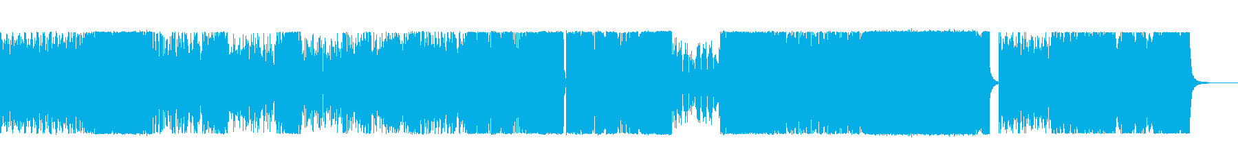 Positive, magnificent and gorgeous ending song's reproduced waveform