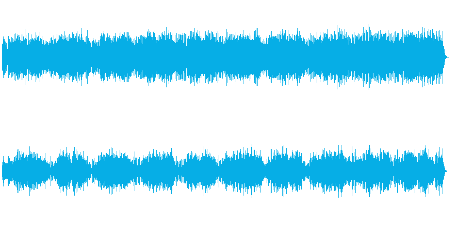 独創的な世界観のあるハウス調電子音の再生済みの波形