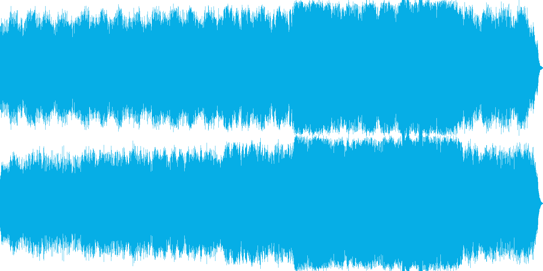 ピアノをメインにしたオーケストラ音楽。…の再生済みの波形