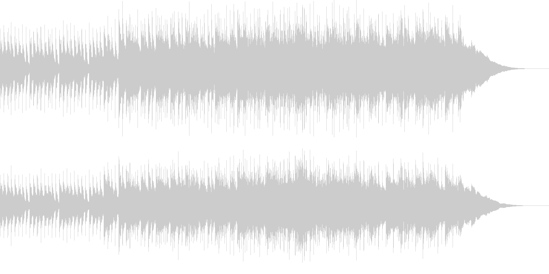 キャッチーなロックの曲の未再生の波形