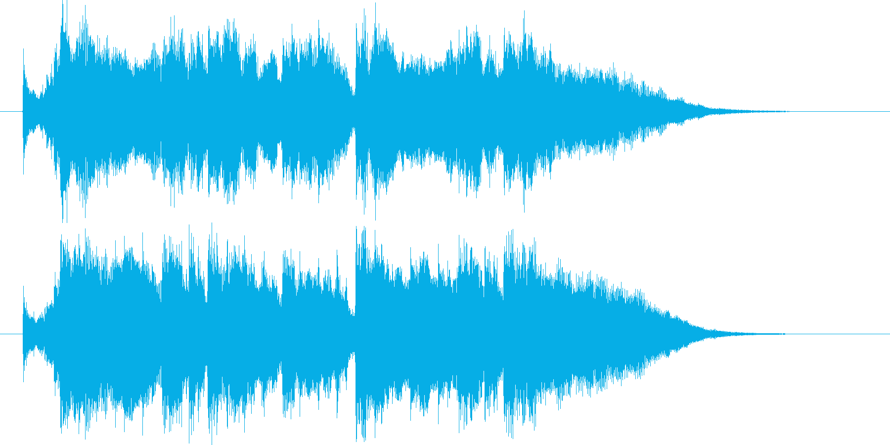 重厚で壮大な始まりの音楽の再生済みの波形