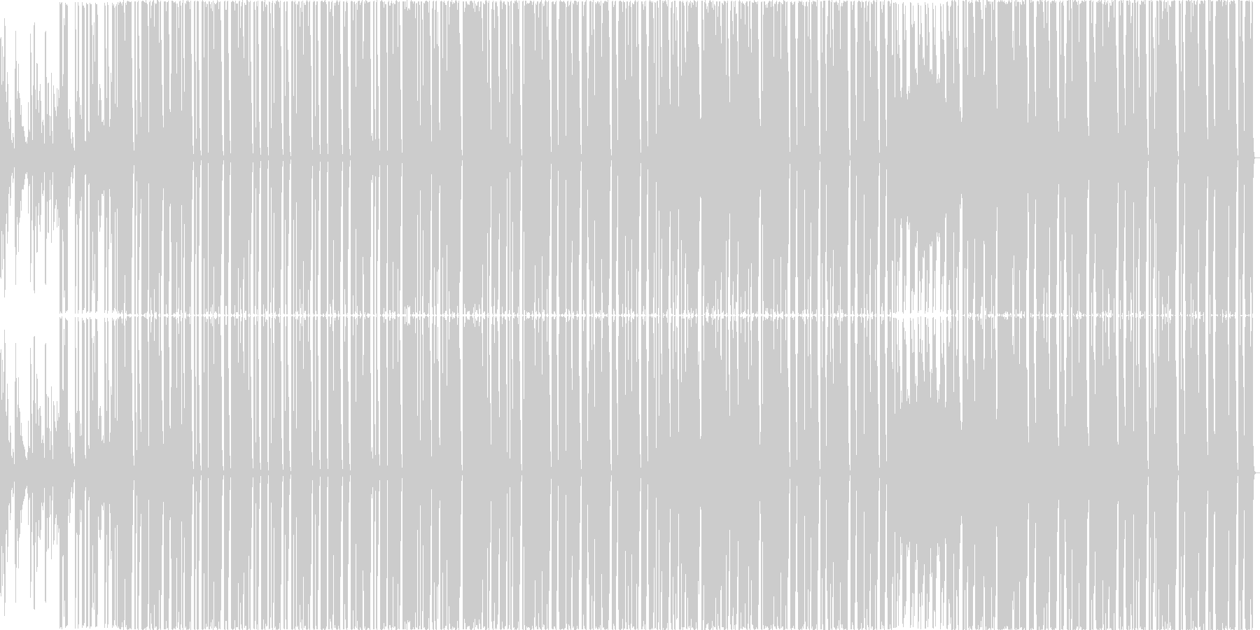 technoですの未再生の波形