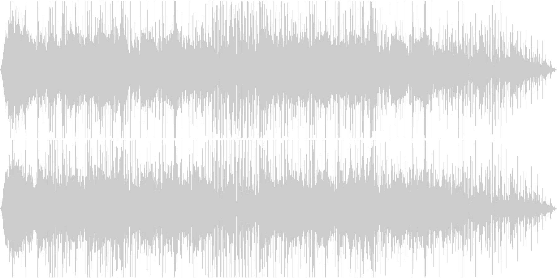 逃走中の雰囲気、緊張感のある音楽の未再生の波形
