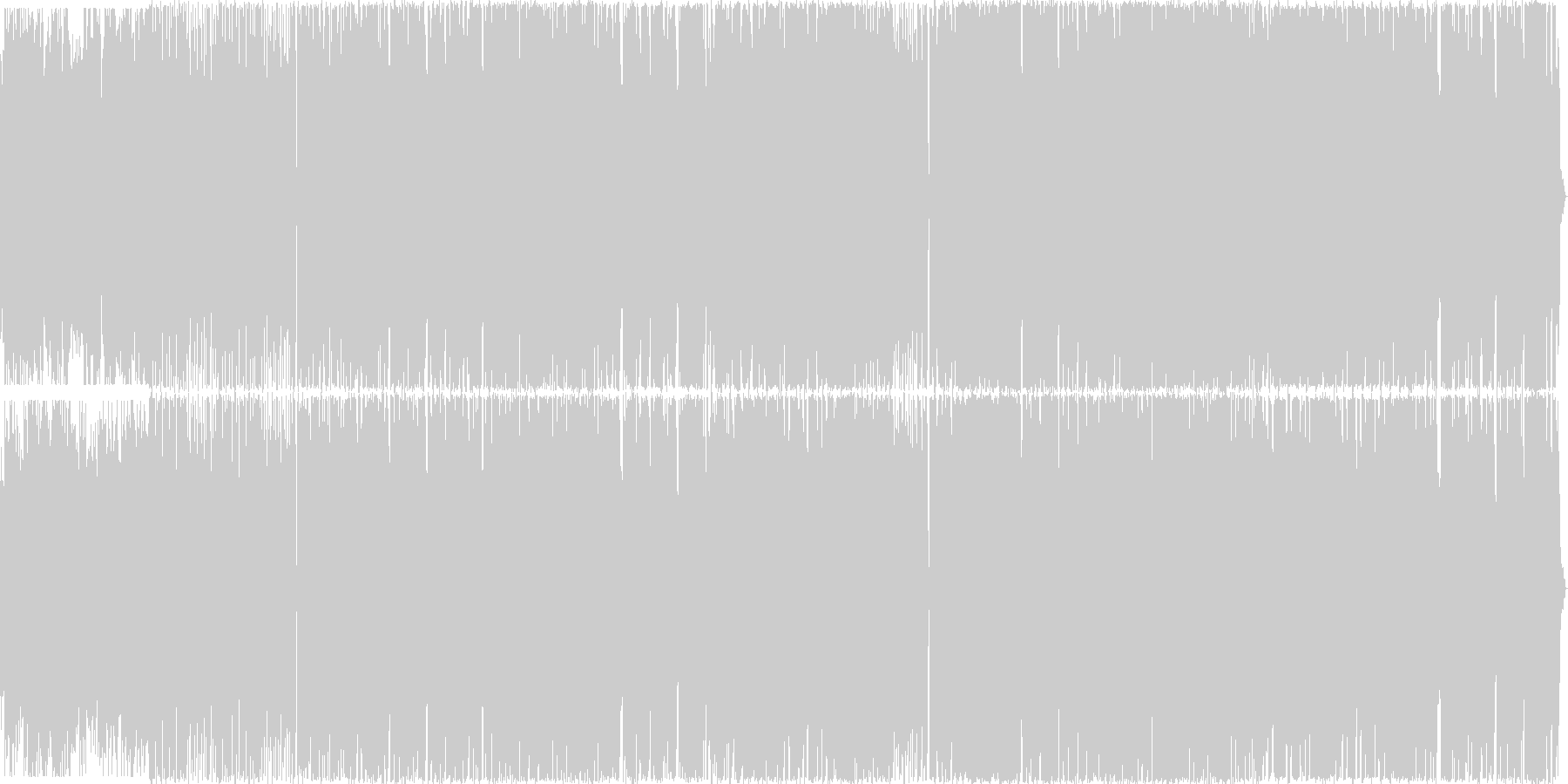 ハロウィン系BGM パンプキンパーティの未再生の波形
