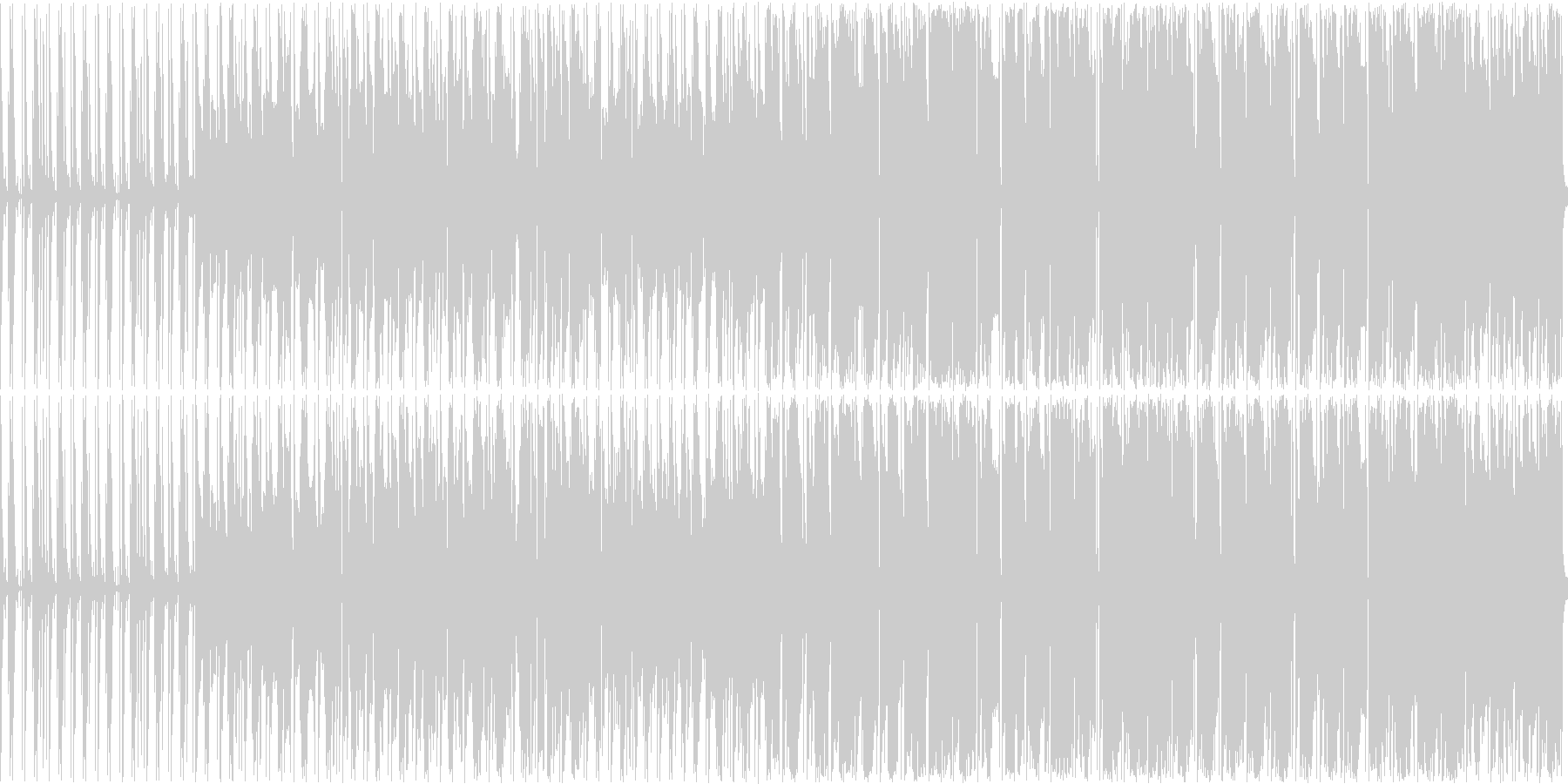 オルガンとドラムが主体の軽快な曲ですの未再生の波形