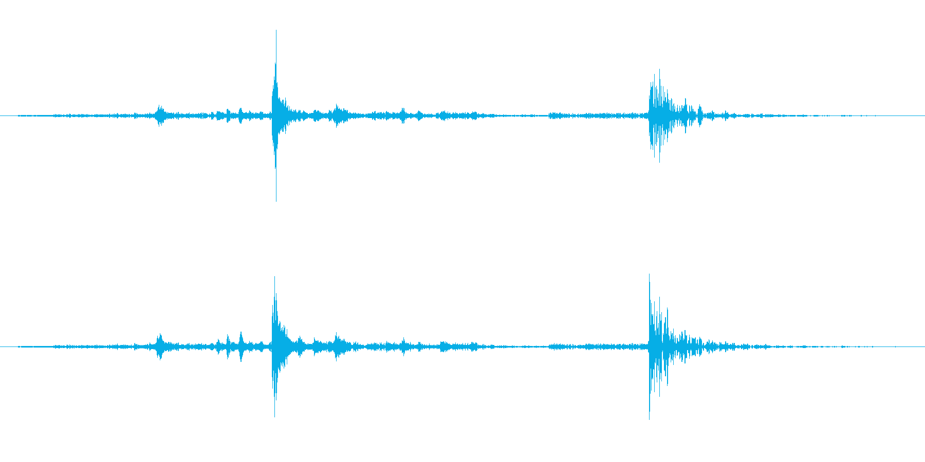 引き戸を端から端までゆっくり閉める音で…の再生済みの波形