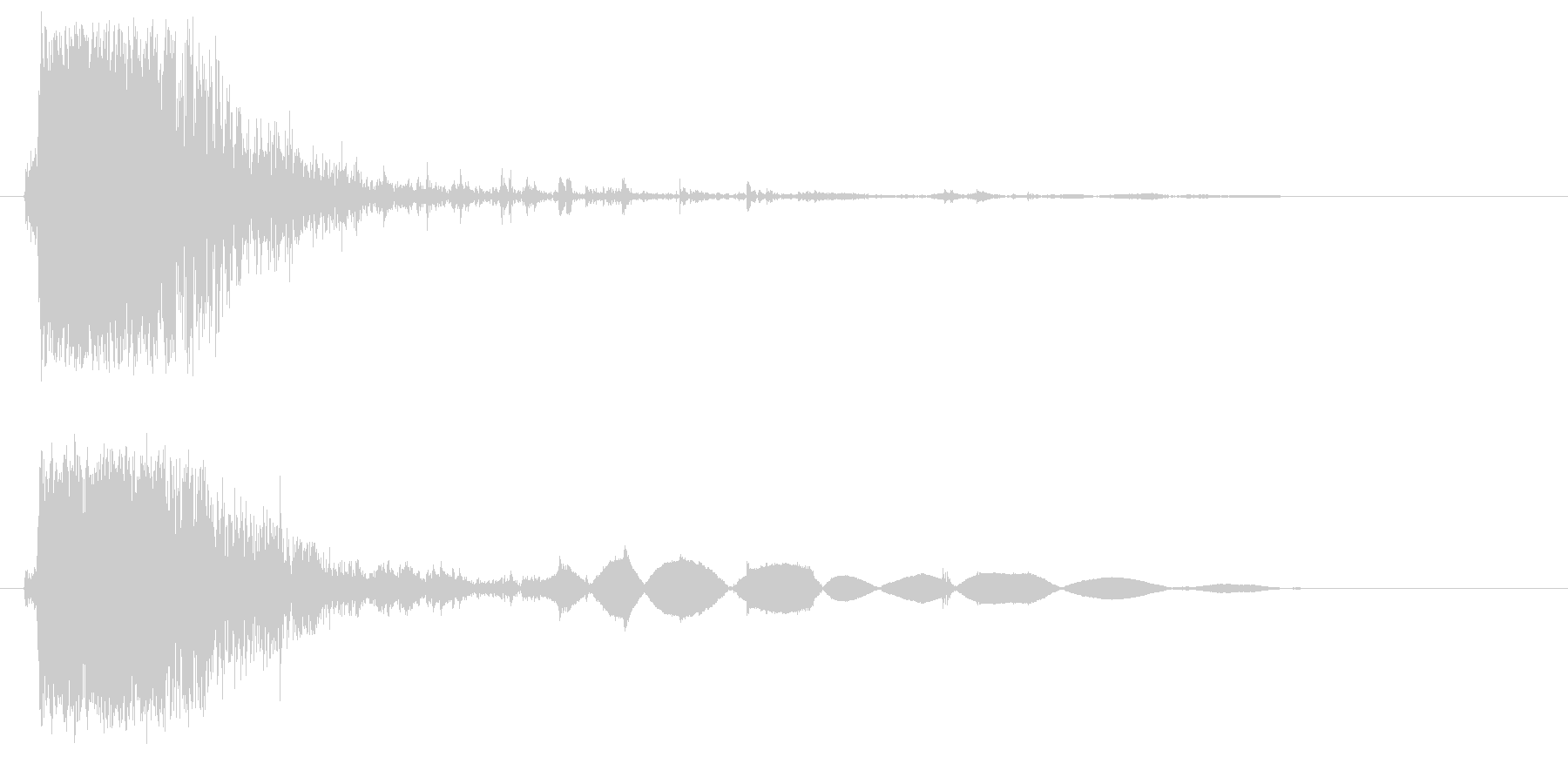 ガシャッ(物音)強めの未再生の波形