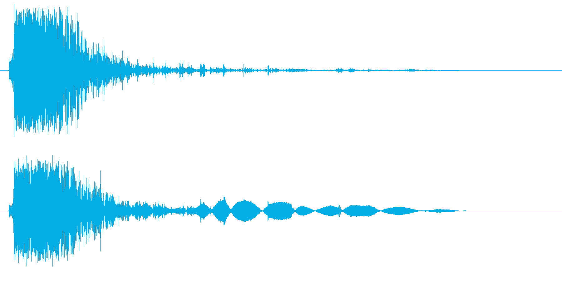 ガシャッ(物音)強めの再生済みの波形
