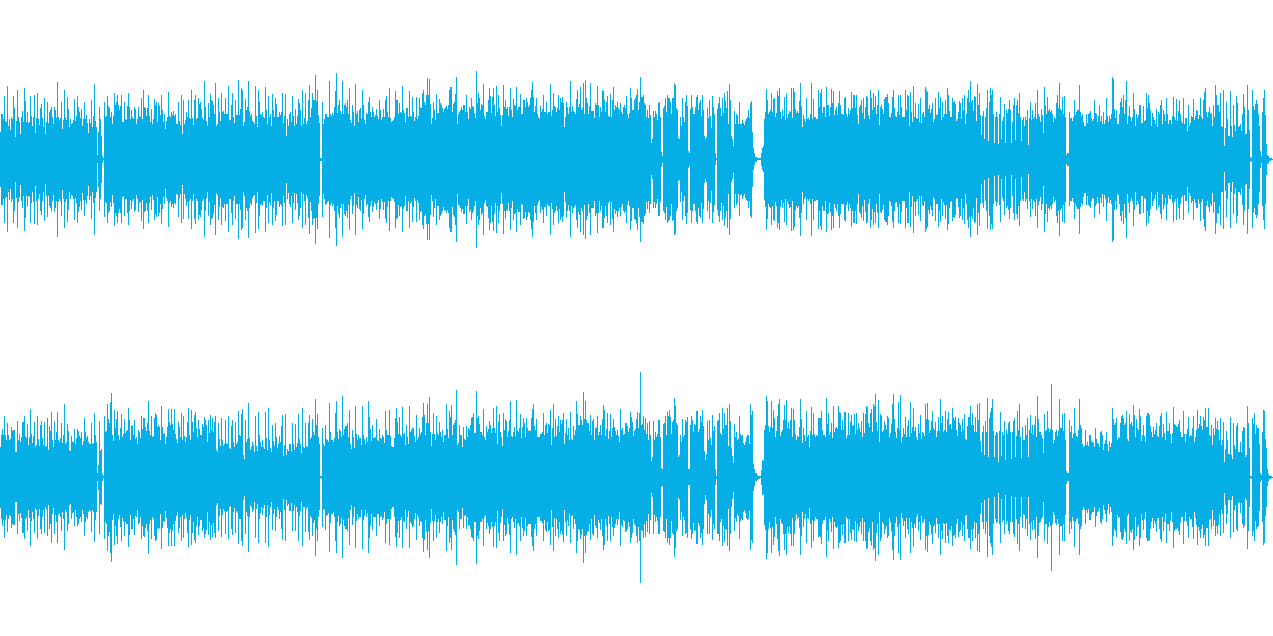 高音質♪ロックアップループ曲の再生済みの波形