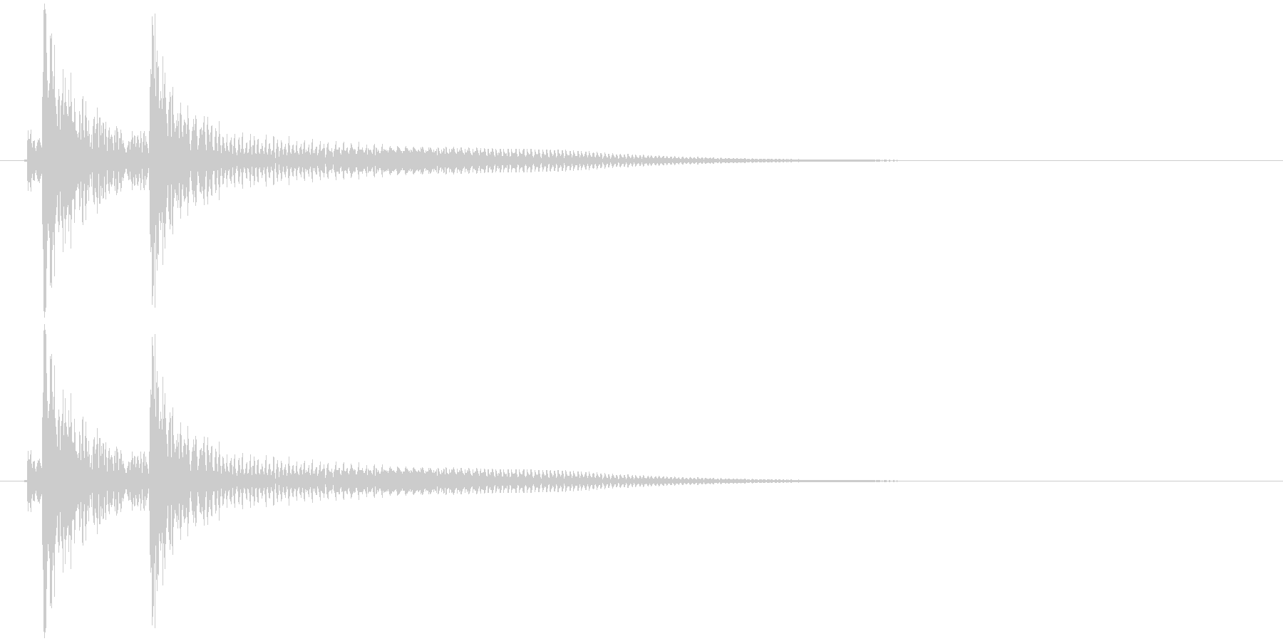 沖縄風クリック・タップ音3の未再生の波形