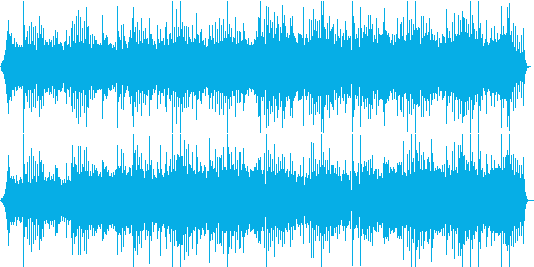 夏、四つ打ちロック系ポップの再生済みの波形