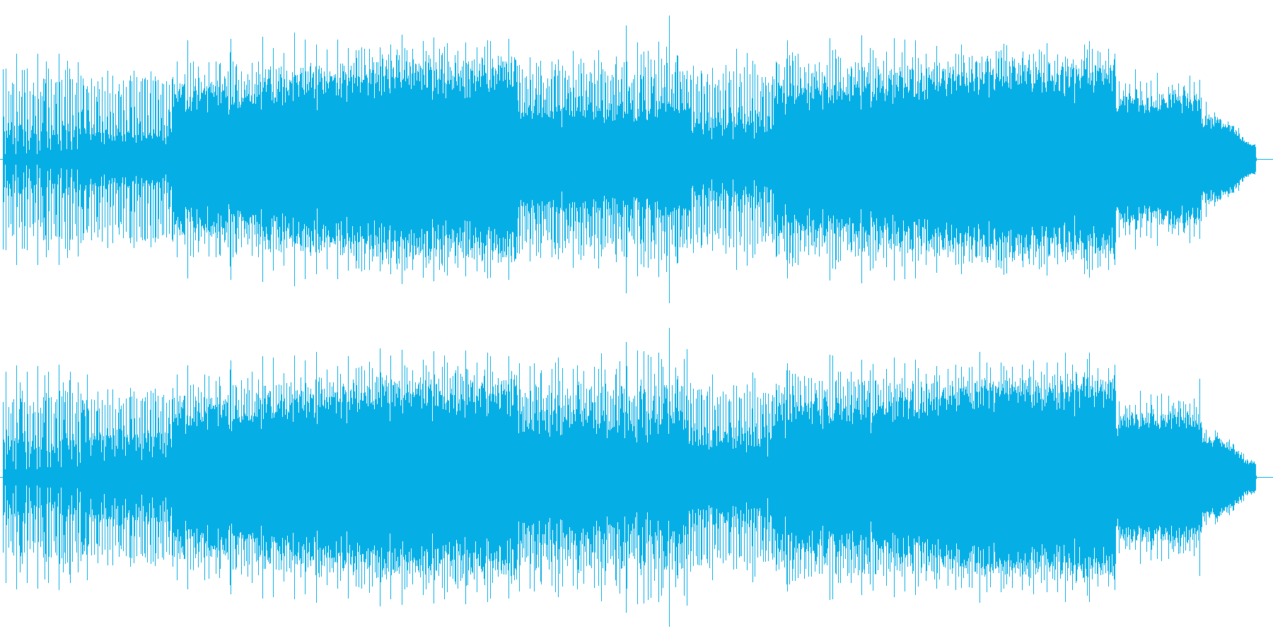 都会の街並みとギャンブルが連想される曲の再生済みの波形