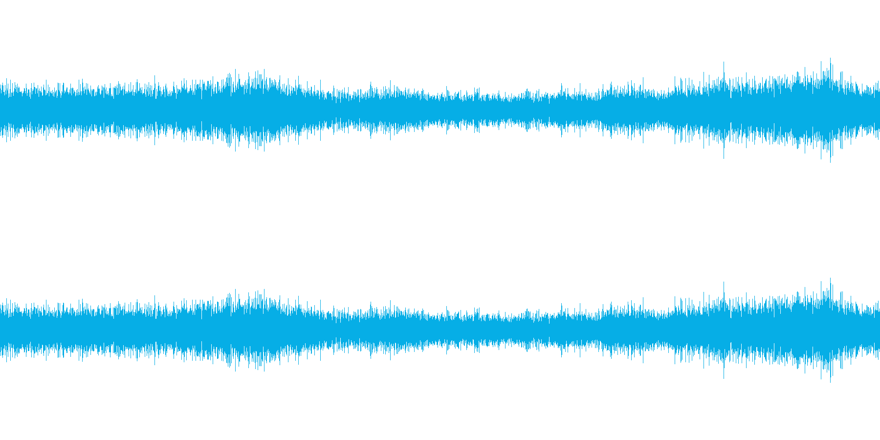 洞窟内の音の再生済みの波形