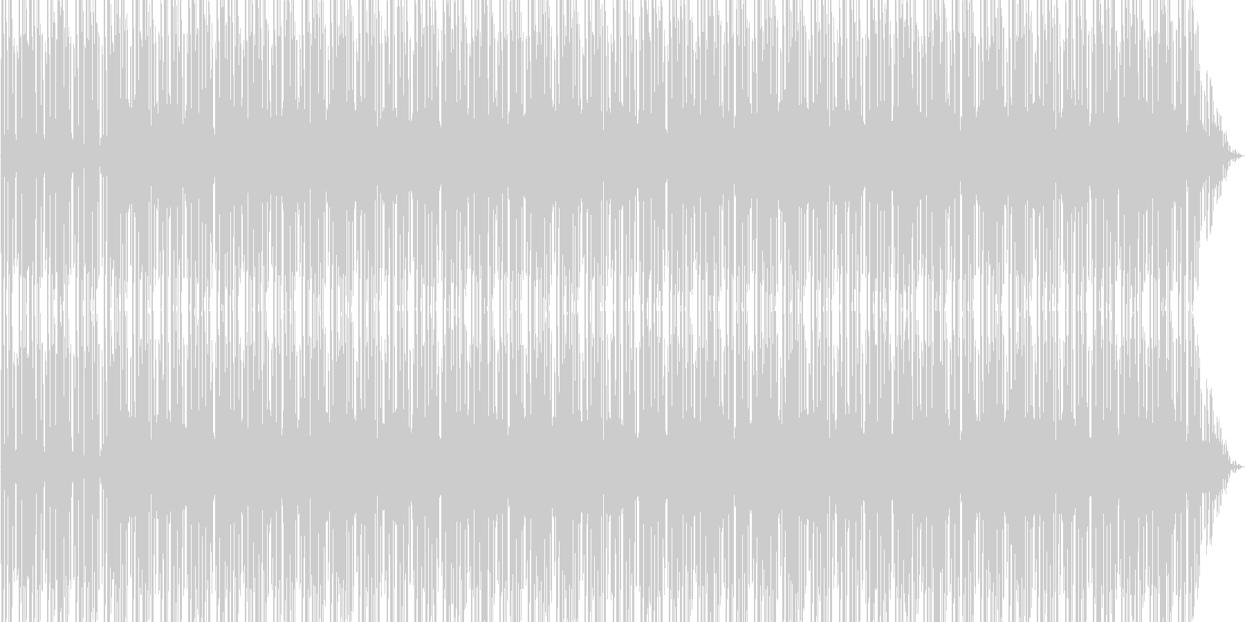 エンディングなどの未再生の波形