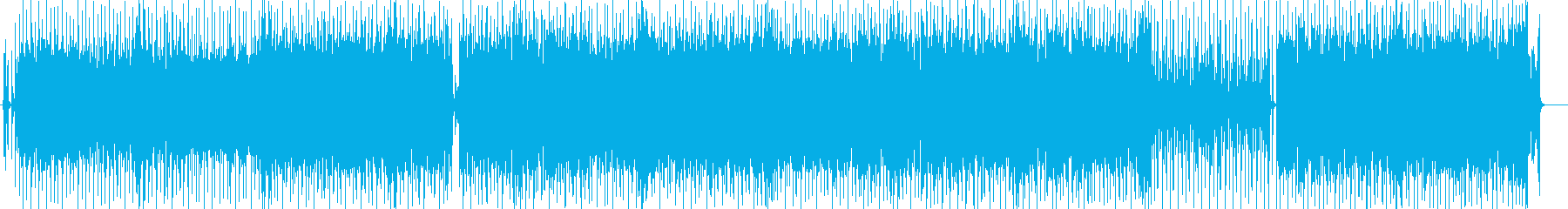 近未来的でゲームにぴったりの電子音曲の再生済みの波形