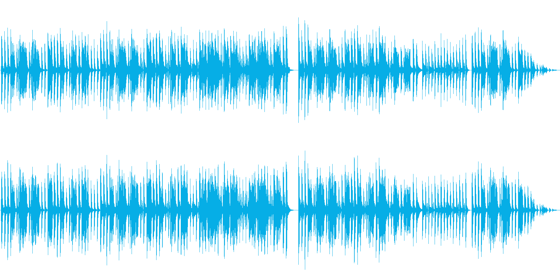 散歩に行きたい口笛曲の再生済みの波形
