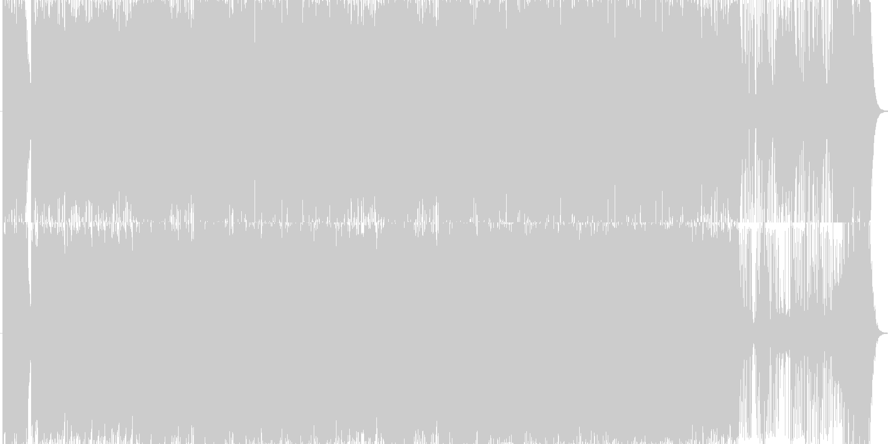 パズルゲームのようなポップな曲の未再生の波形