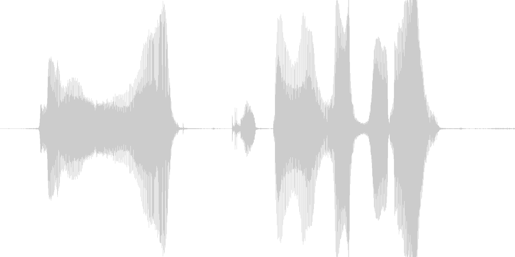あ〜あ、期待はずれ!の未再生の波形