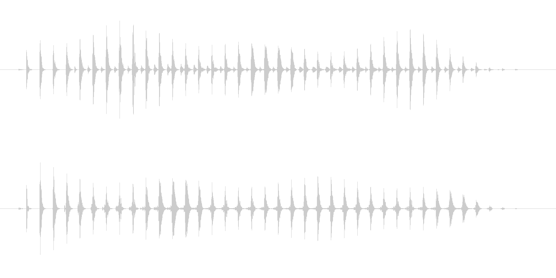 おかしなコミカルな効果音 パワーダウンの未再生の波形