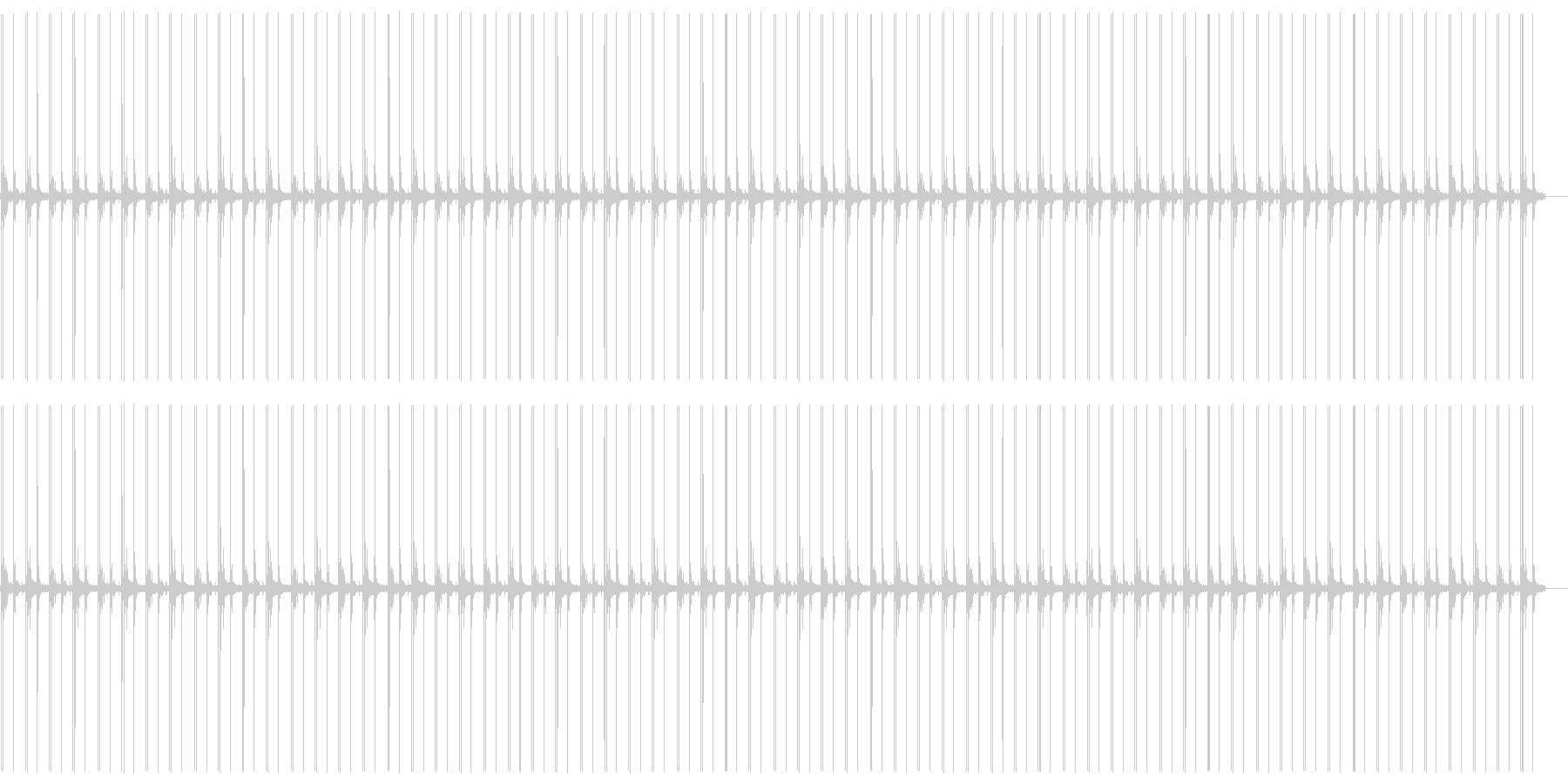 足音でカウントの未再生の波形