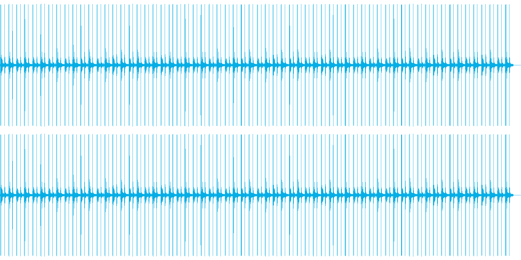 足音でカウントの再生済みの波形