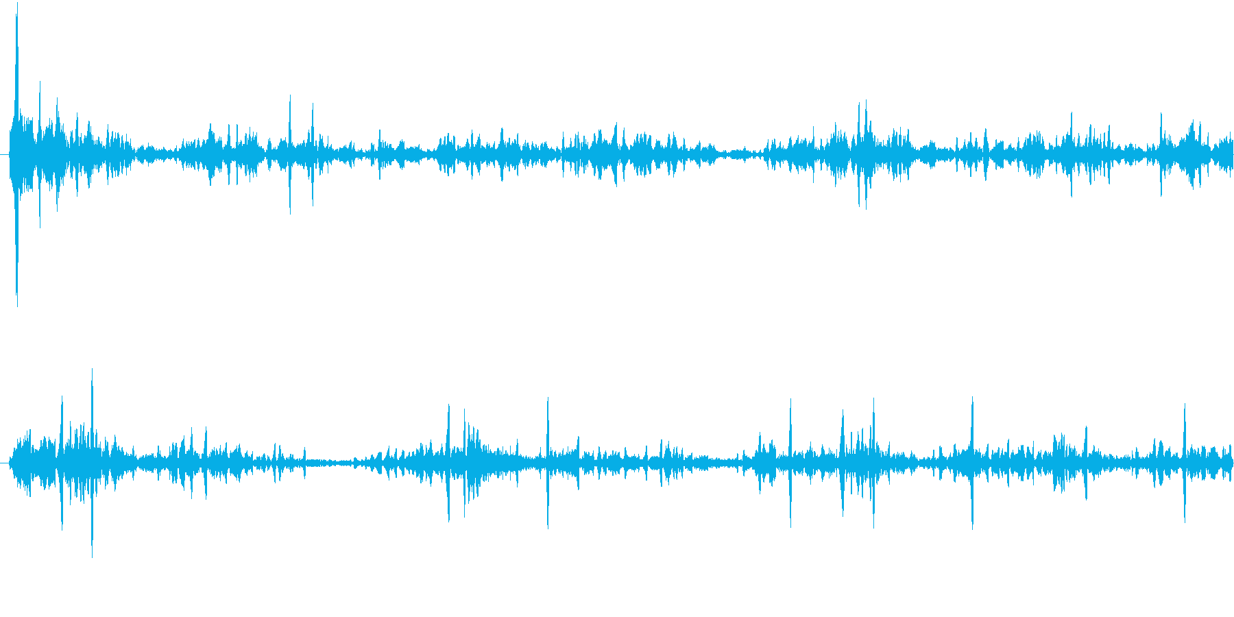 ブクブク(水の音)の再生済みの波形