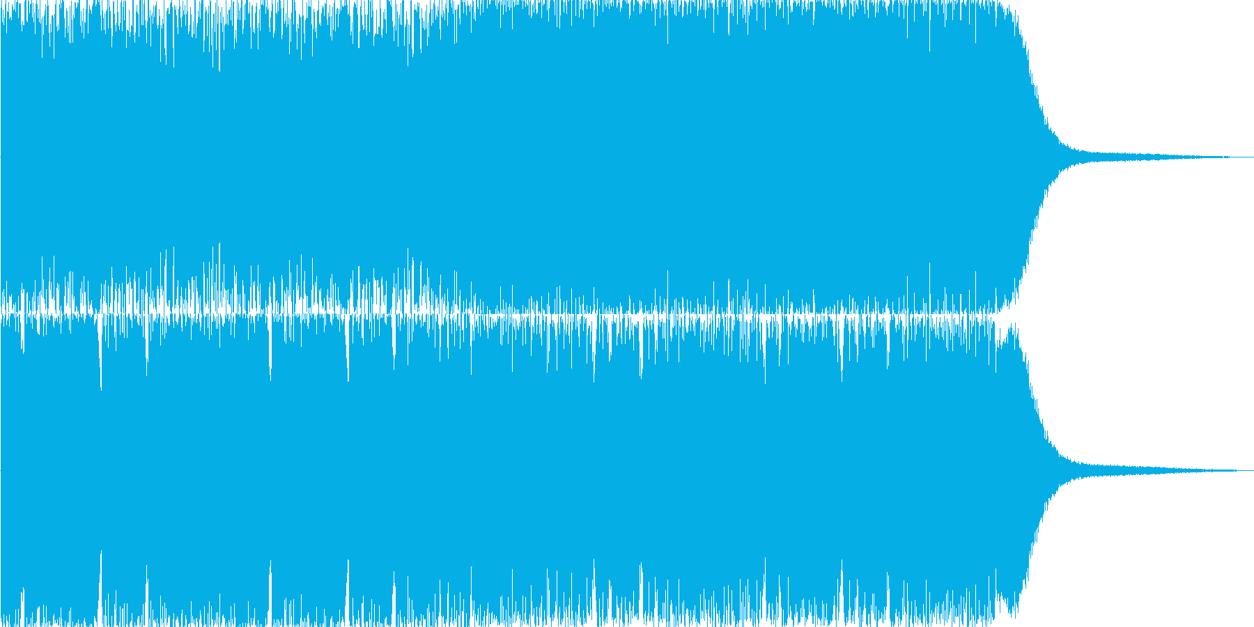 ハードなロックな感じで初めてのロック、…の再生済みの波形