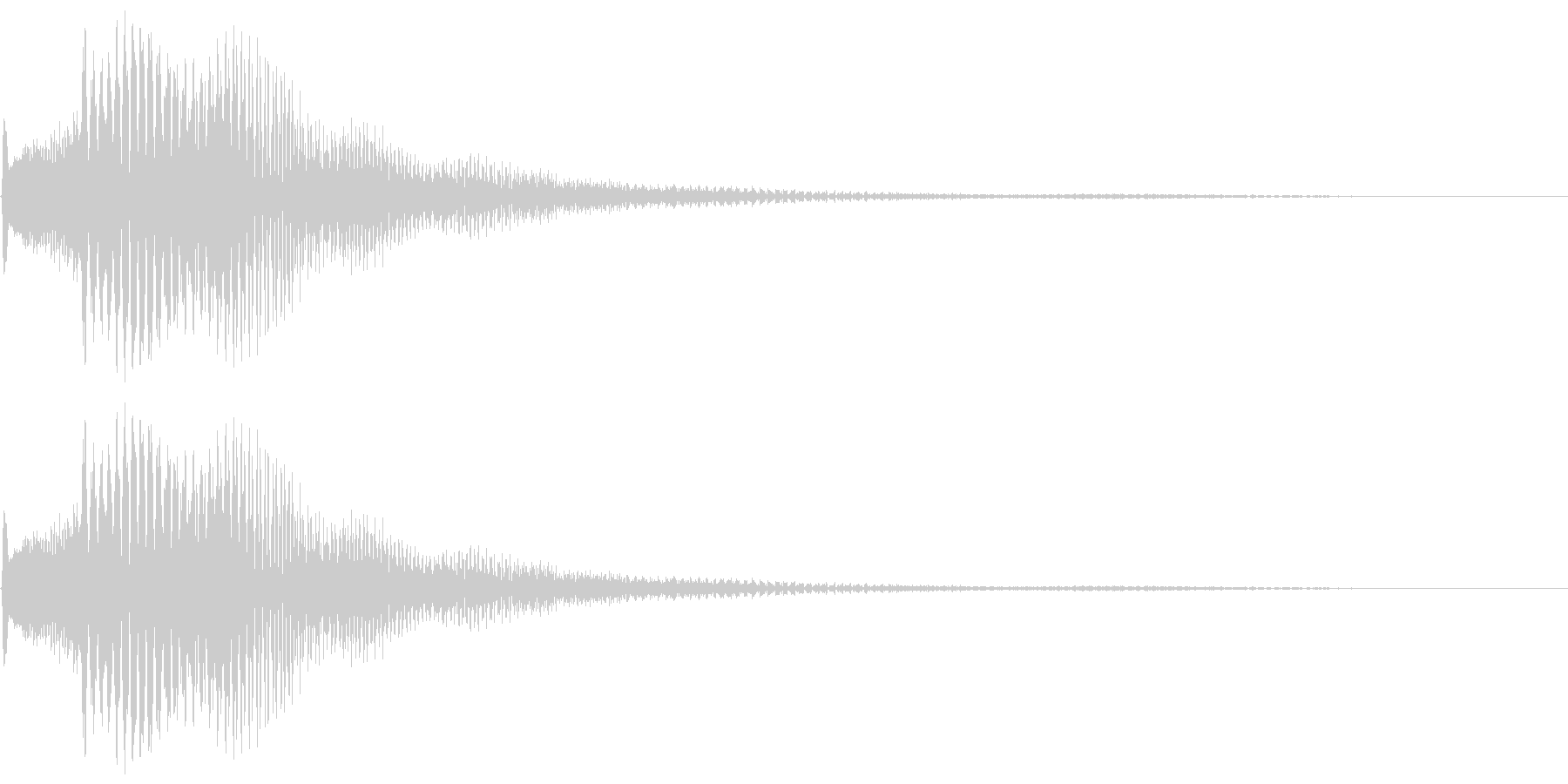 ポローン(アイテム獲得音)の未再生の波形
