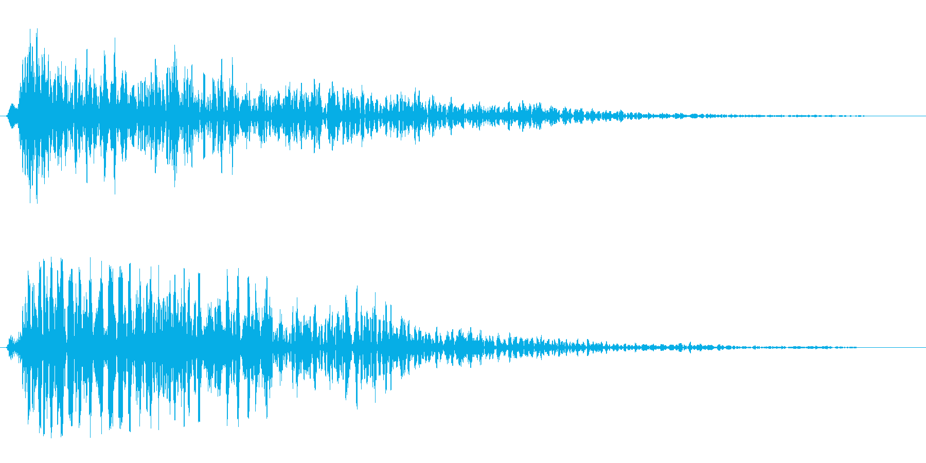 プーン(深刻な場面での心の動きの効果音)の再生済みの波形